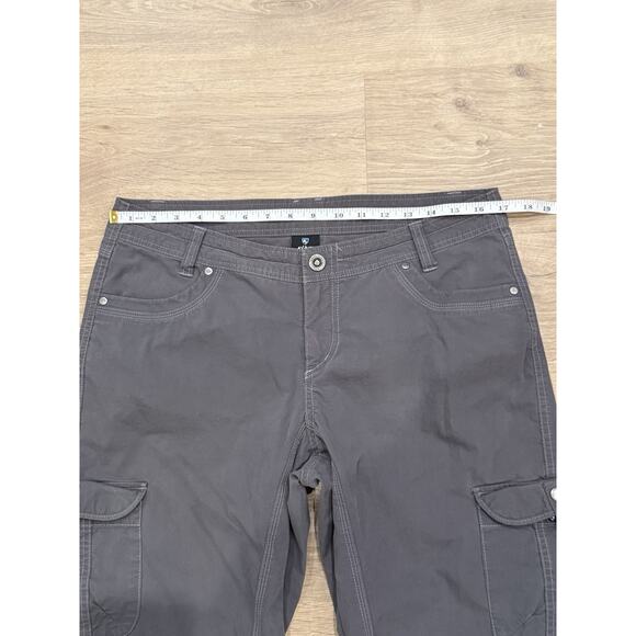 Kuhl Splash Roll Up Cargo Pants Mid Rise Outdoor Gray 6065 Womens 12 Regular - Picture 4 of 8